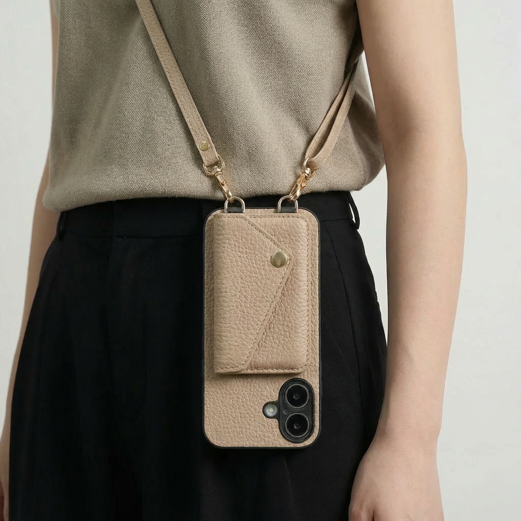 Crossbody Rem Telefonfodral Med Kortfack