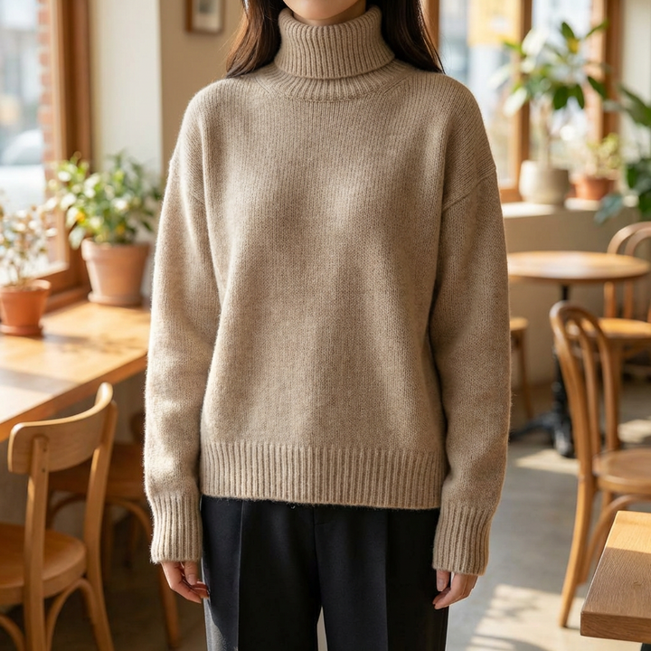 Turtleneck Sweater för Kvinnor