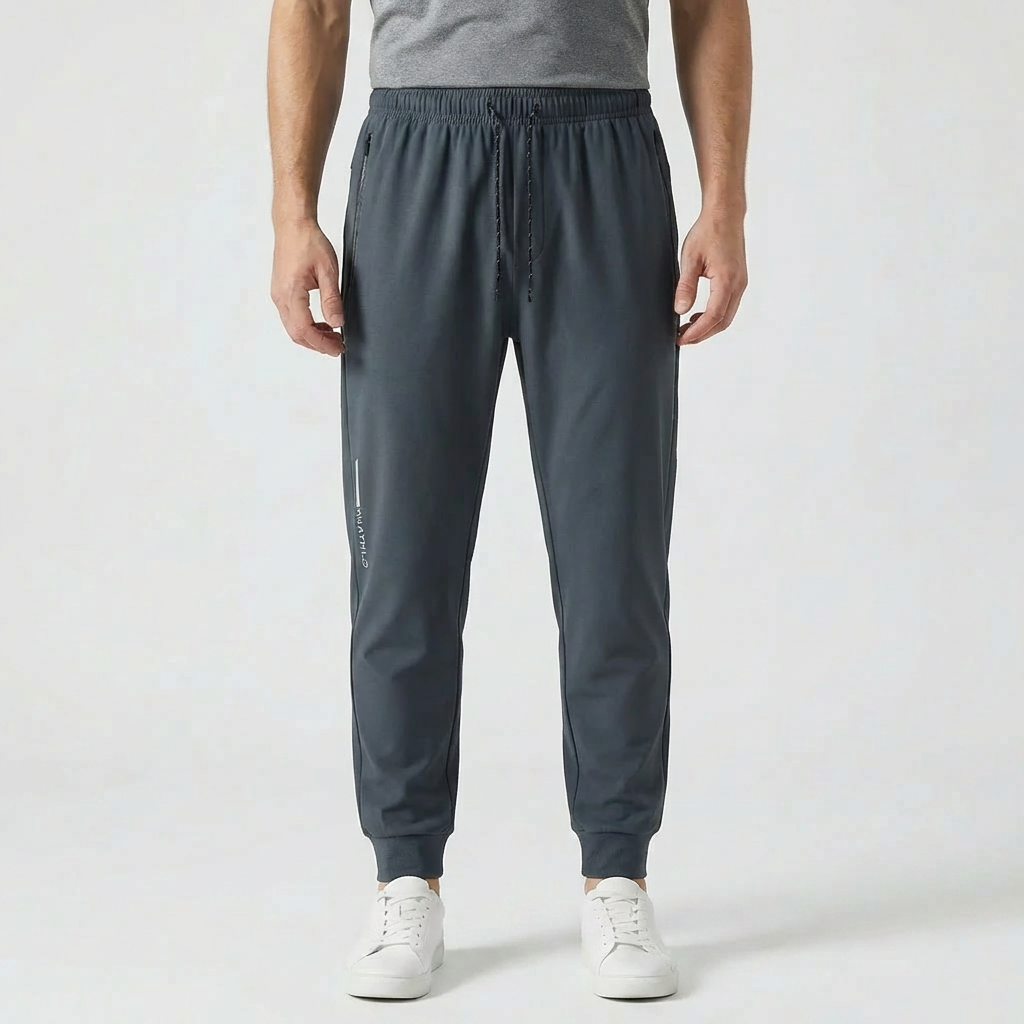 Cropped Loose-Fit Herr Jogger Byxor