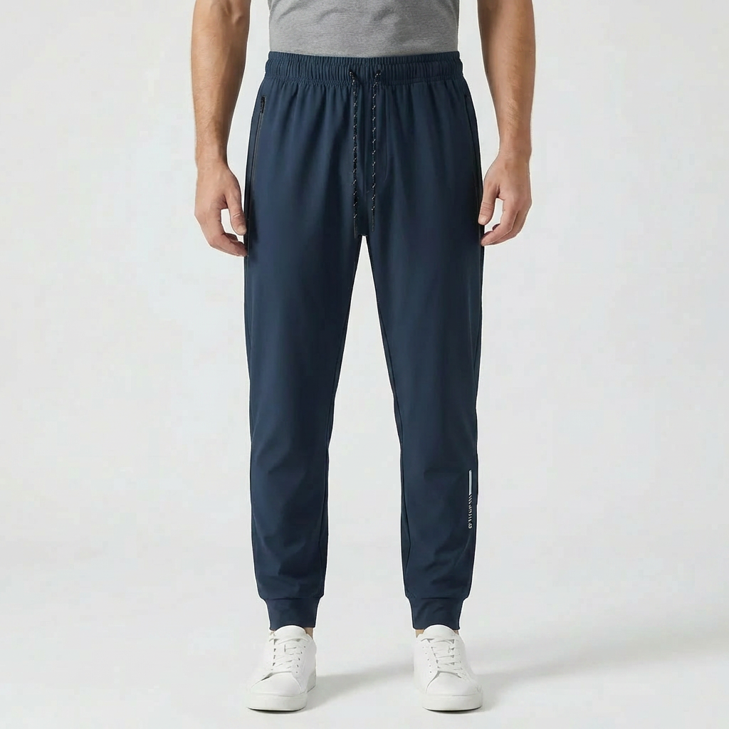 Cropped Loose-Fit Herr Jogger Byxor