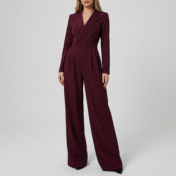 Elegant långärmad jumpsuit för kvinnor