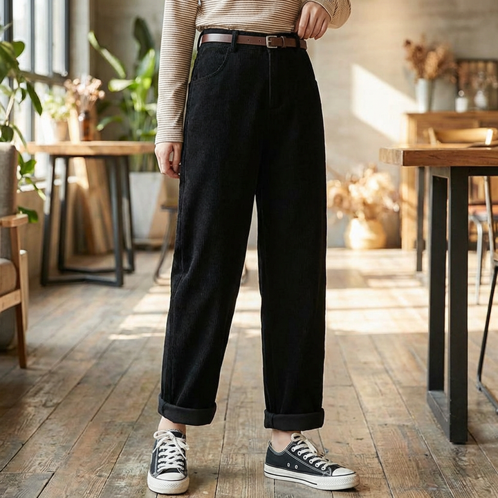Corduroy Byxor för Kvinnor