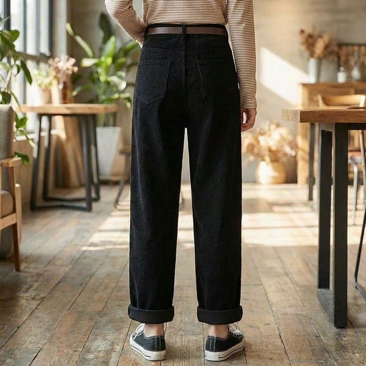 Corduroy Byxor för Kvinnor