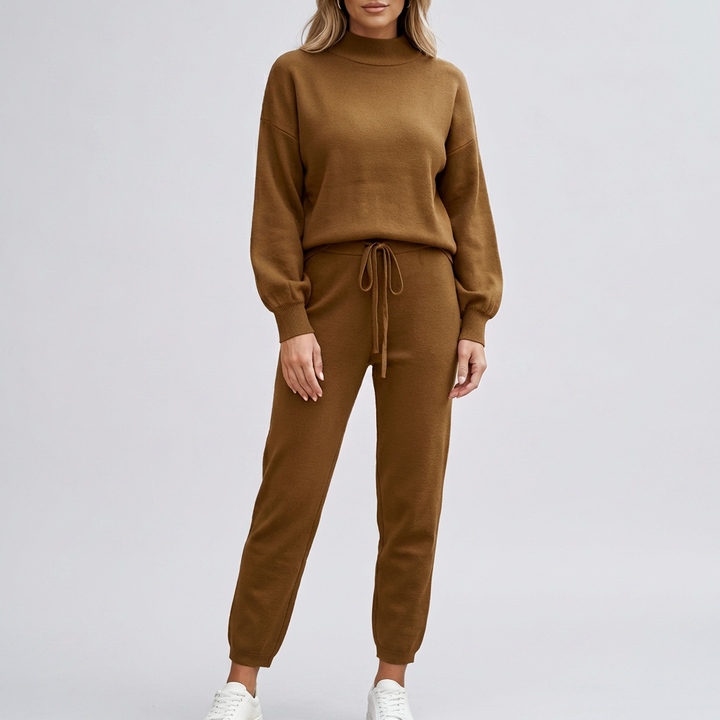 Avslappnad 2-delars outfitset för kvinnor