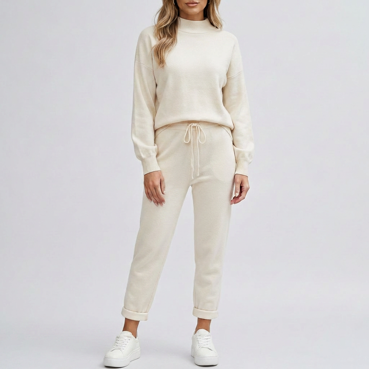 Avslappnad 2-delars outfitset för kvinnor