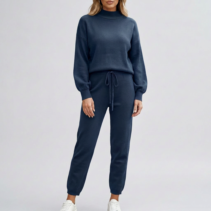 Avslappnad 2-delars outfitset för kvinnor