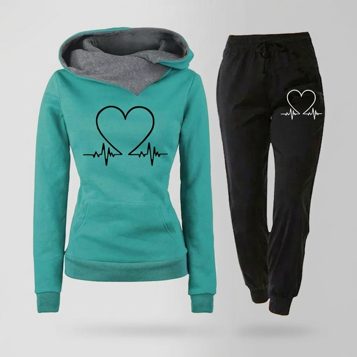 Kvinnors Tvådelat Jogging Set