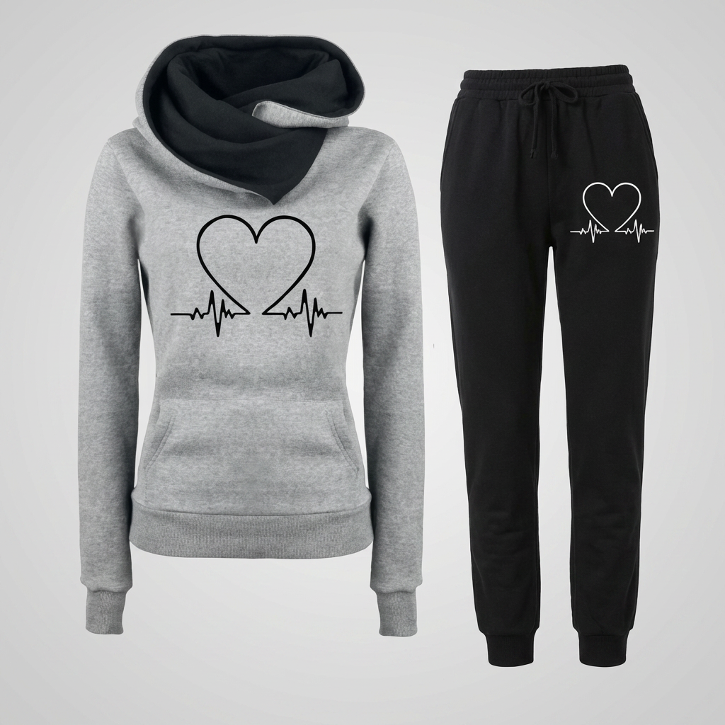 Kvinnors Tvådelat Jogging Set