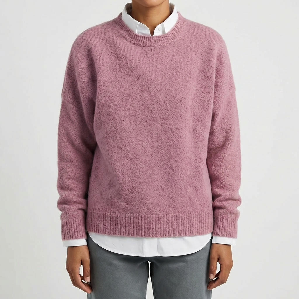 Crewneck Pullover Stickad Tröja