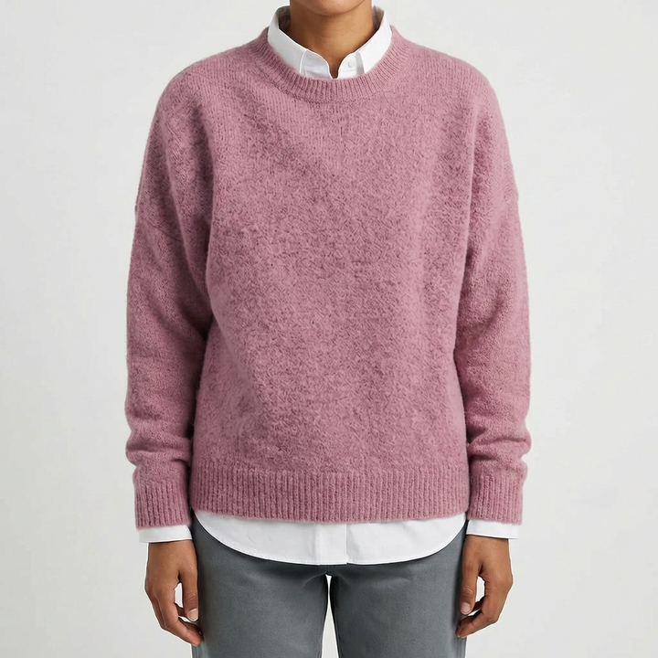 Crewneck Pullover Stickad Tröja