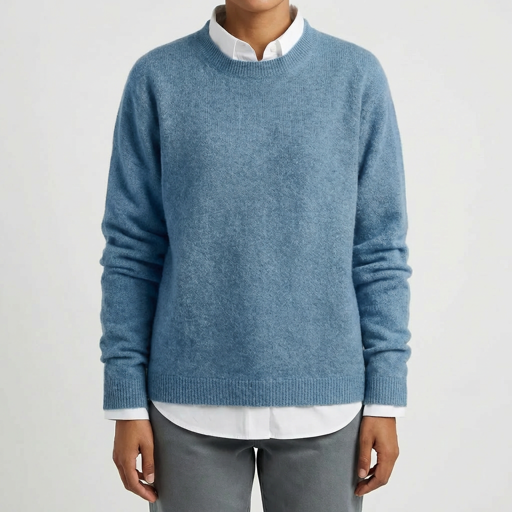 Crewneck Pullover Stickad Tröja