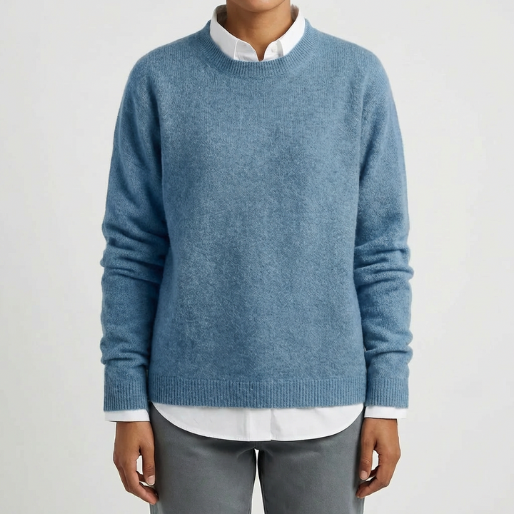 Crewneck Pullover Stickad Tröja