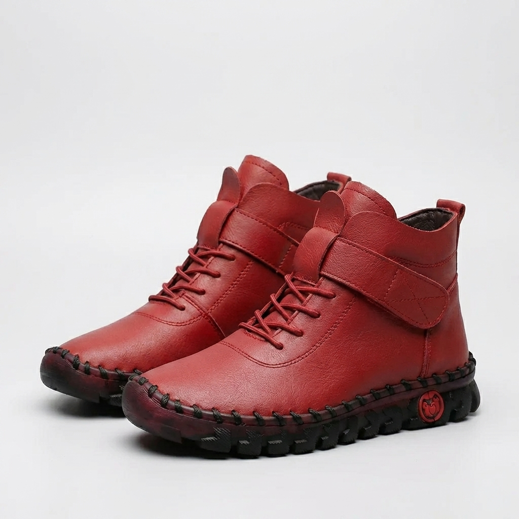 Snörning Ankel Stövlar Med Grepp Sula