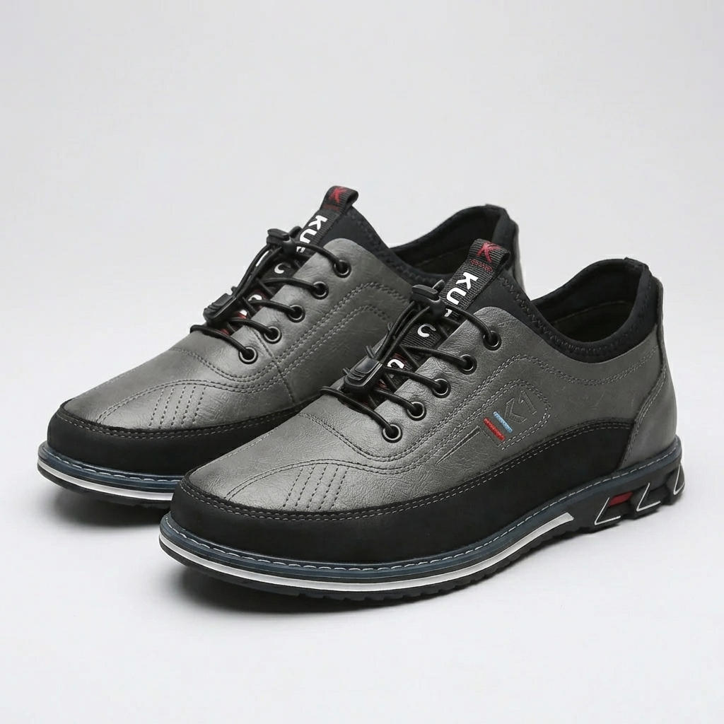 Lågskuren Lace-Up Oxford Sko för Män