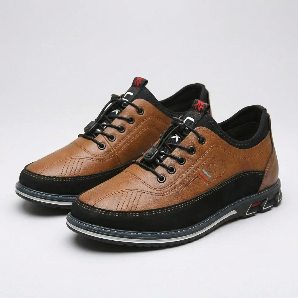 Lågskuren Lace-Up Oxford Sko för Män