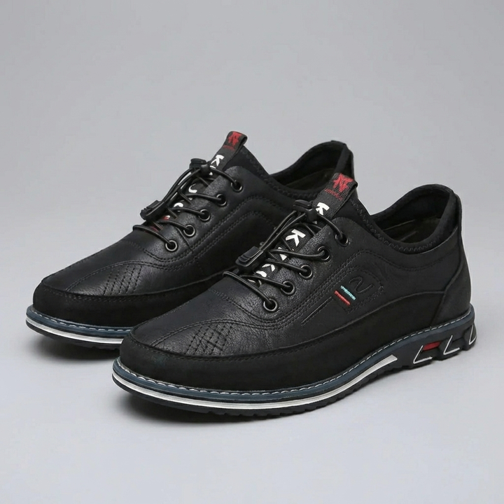 Lågskuren Lace-Up Oxford Sko för Män