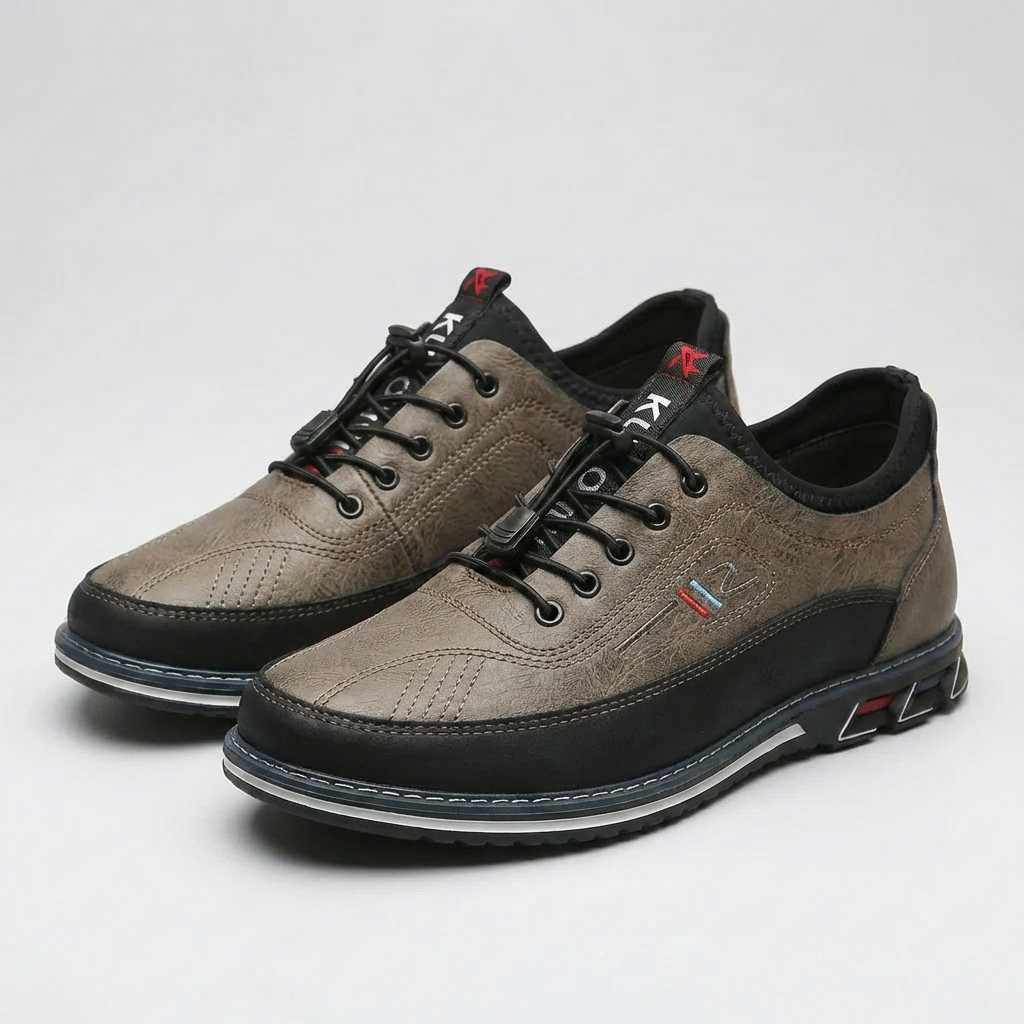 Lågskuren Lace-Up Oxford Sko för Män