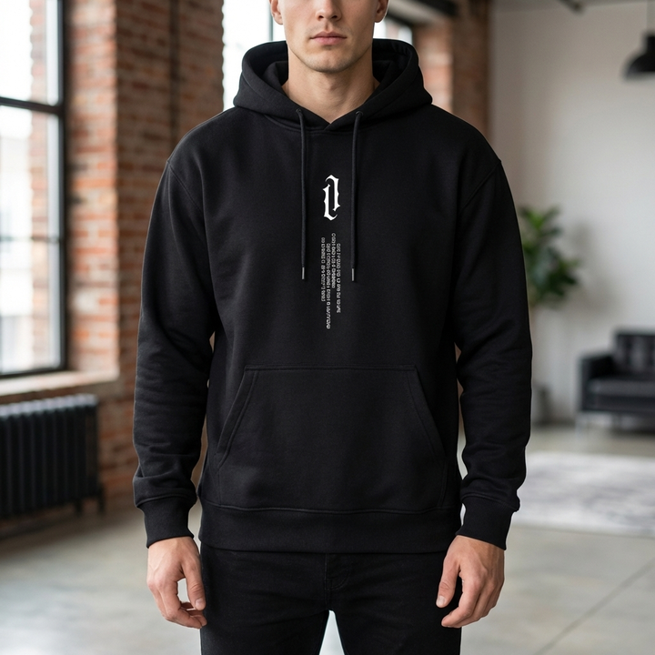 Bekväm och stilren herrkapuzenpullover