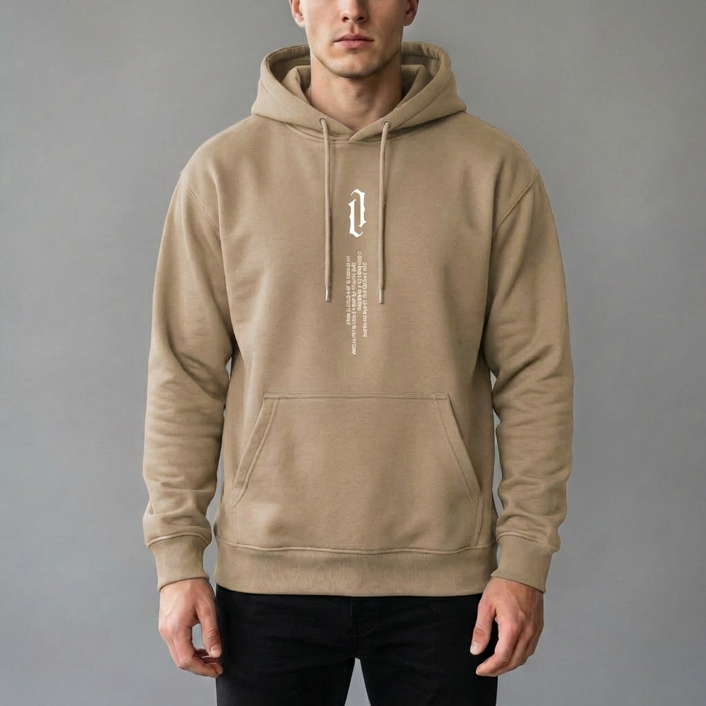 Bekväm och stilren herrkapuzenpullover