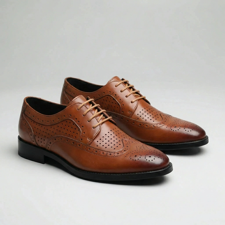 Klassiska Brogue Oxford-skor för män