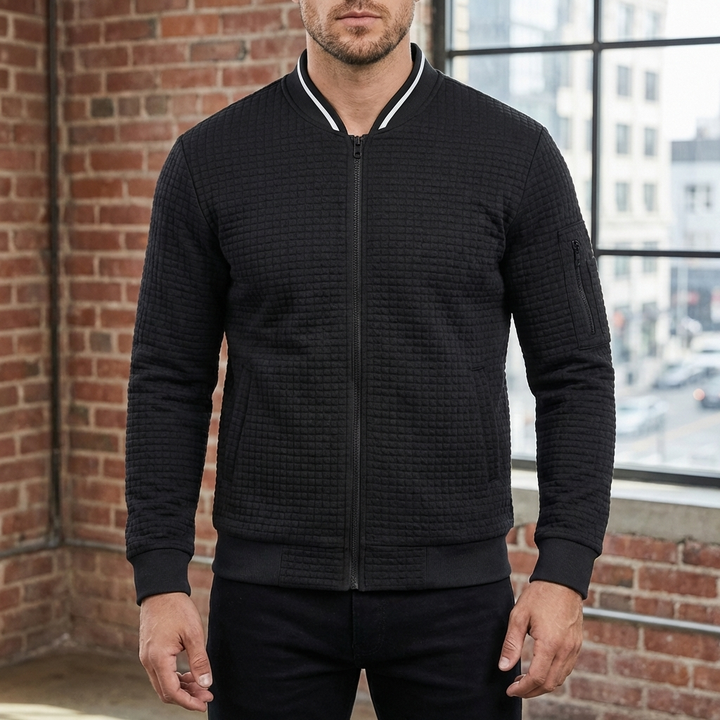 Bekväm och Varm Mäns Zip-Up Tröja