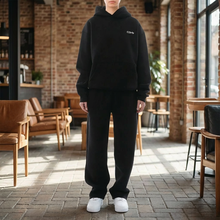 Unisex Koordinerad Hoodie Och Byxor Set