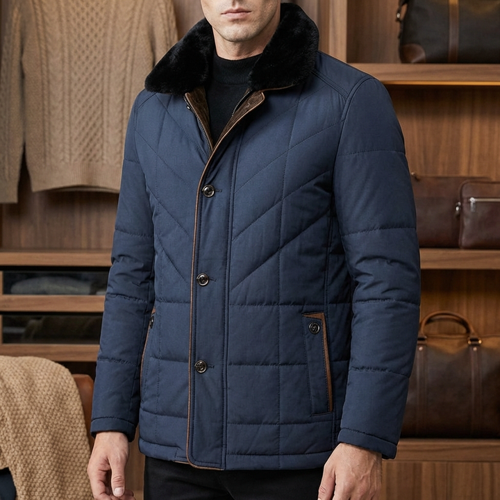 Elegant Vinterkappa för Män