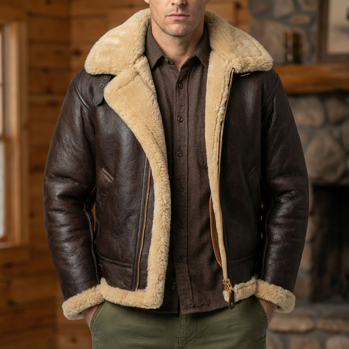 Shearling Sheepskin Flygjacka