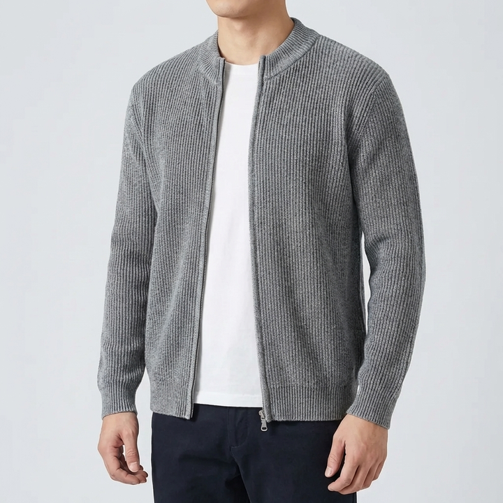 Varm och stilren stickad cardigan för män