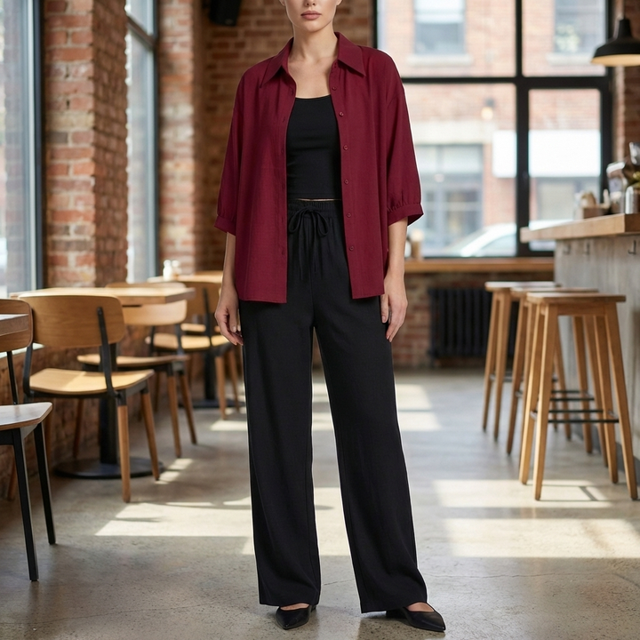 3-delars Casual Kvinnors Outfit Set