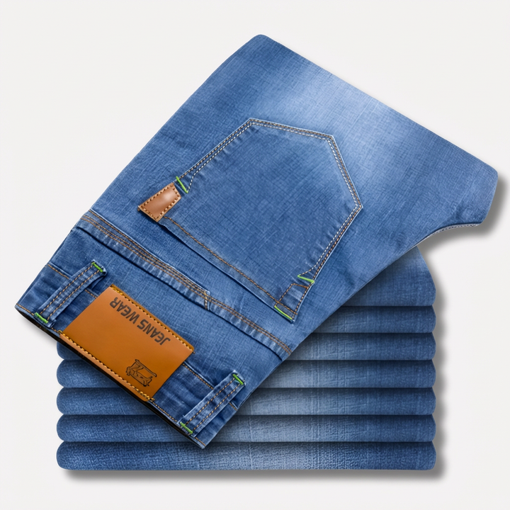 Herrens Raka Ben Jeans - Hållbart Denim