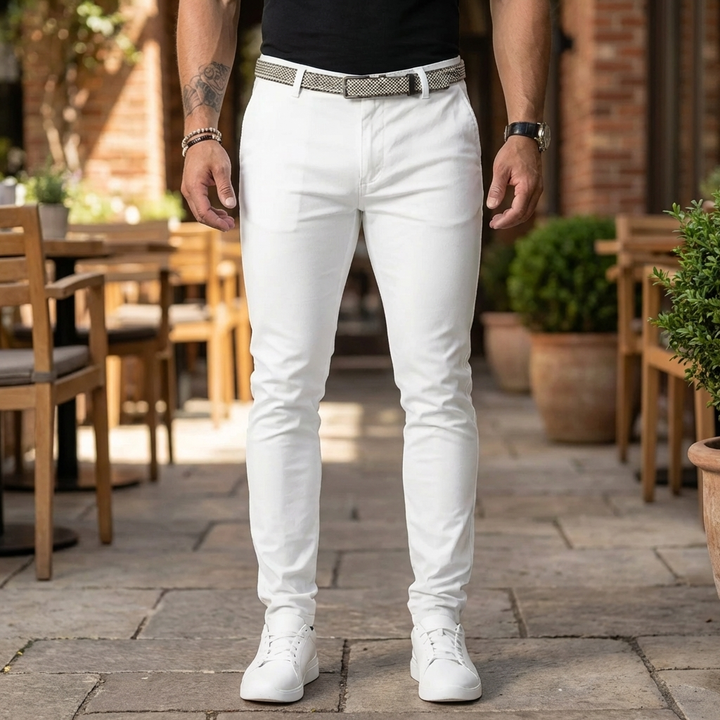 Slim Fit Chino Byxor för Män