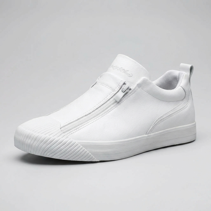 Lågprofil Dragkedja Inträde Avslappnad Sneakers för Män