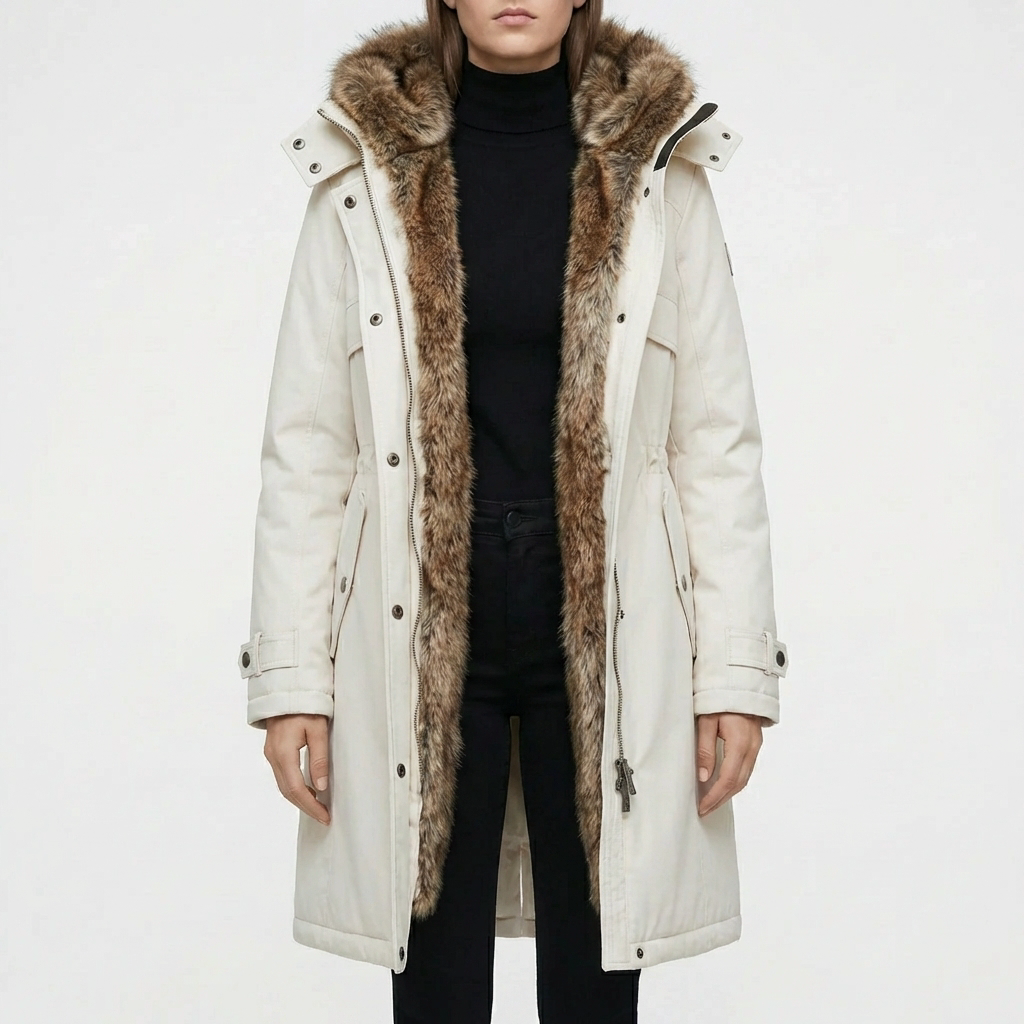 Hooded Mid-Length Women's Parka