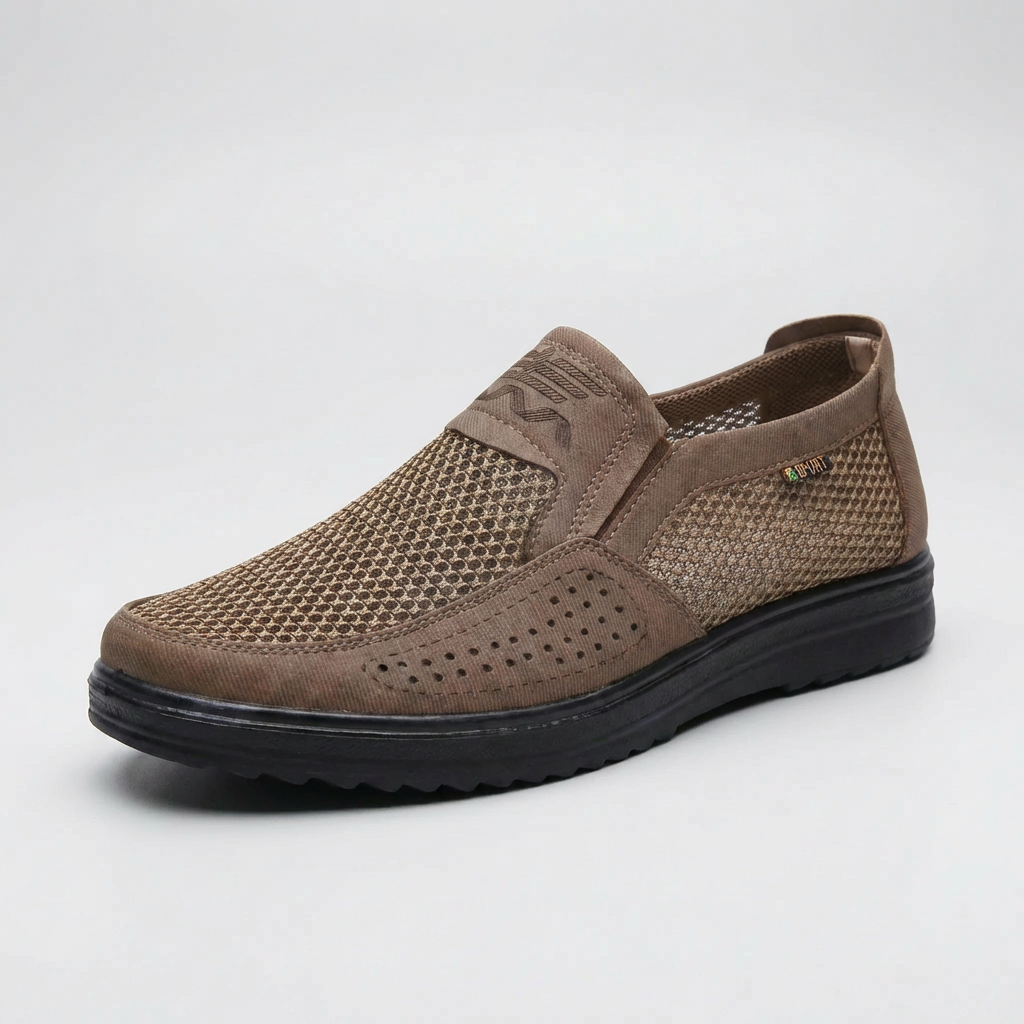 Ventilerad Slip-On Loafer För Män