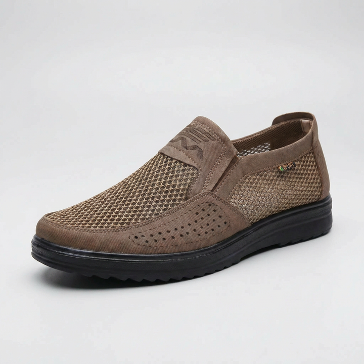 Ventilerad Slip-On Loafer För Män