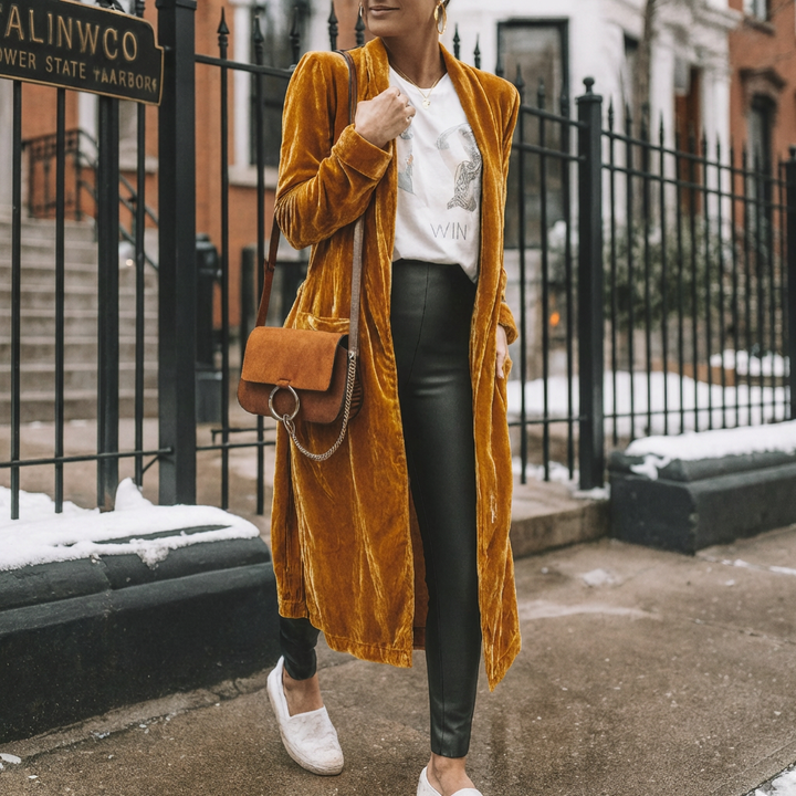 Lång Duster Cardigan för Kvinnor