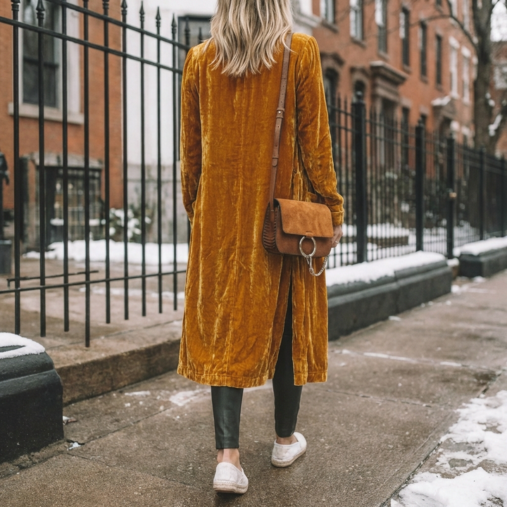Lång Duster Cardigan för Kvinnor
