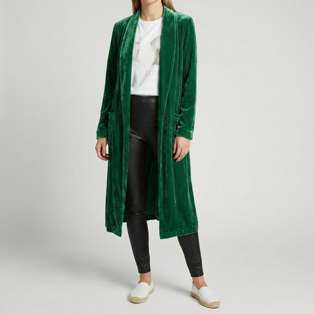 Lång Duster Cardigan för Kvinnor