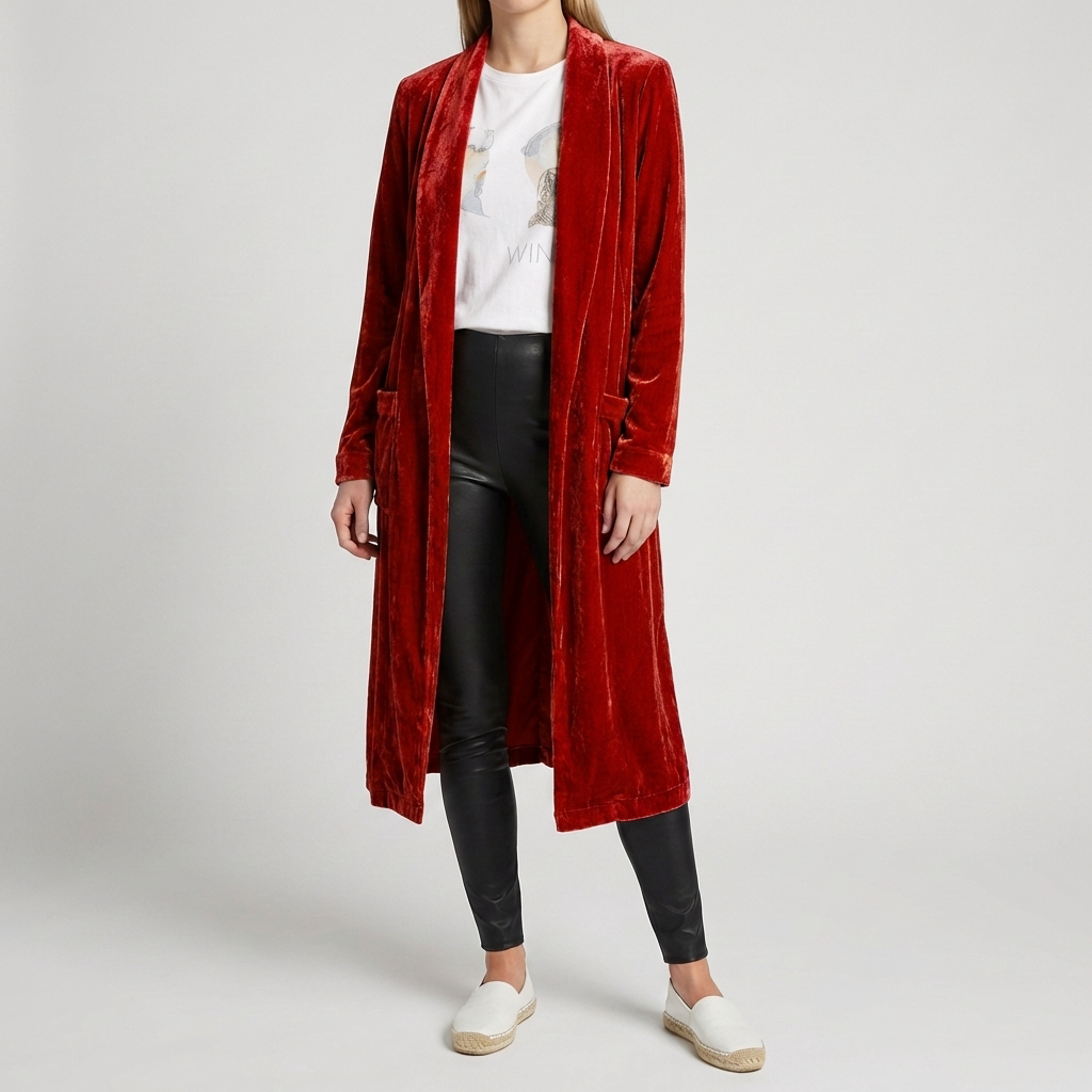 Lång Duster Cardigan för Kvinnor