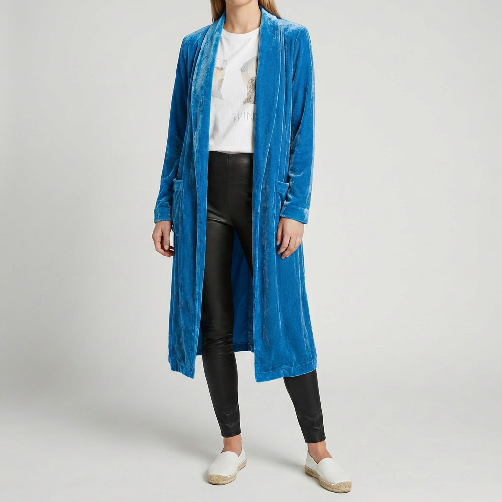 Lång Duster Cardigan för Kvinnor