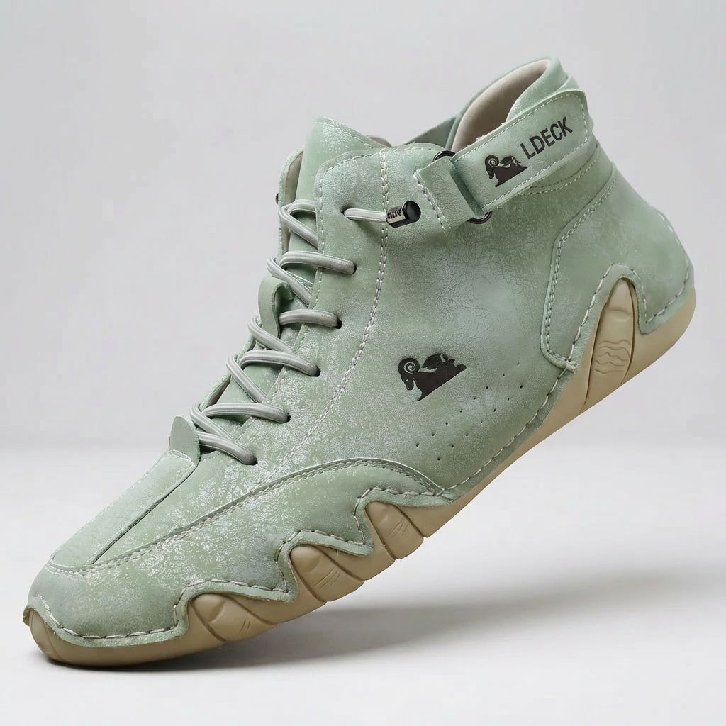 Breda Främre Barfota Slip-On Skor för Män