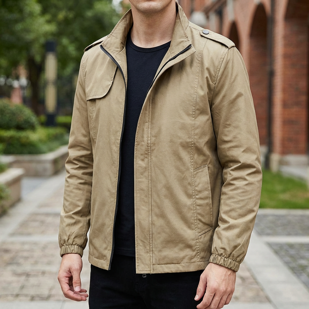 Zip-Up Varjedagsjacka för Män