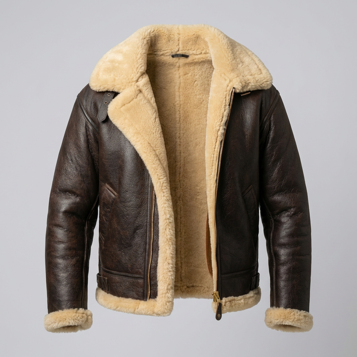 Shearling Sheepskin Flygjacka