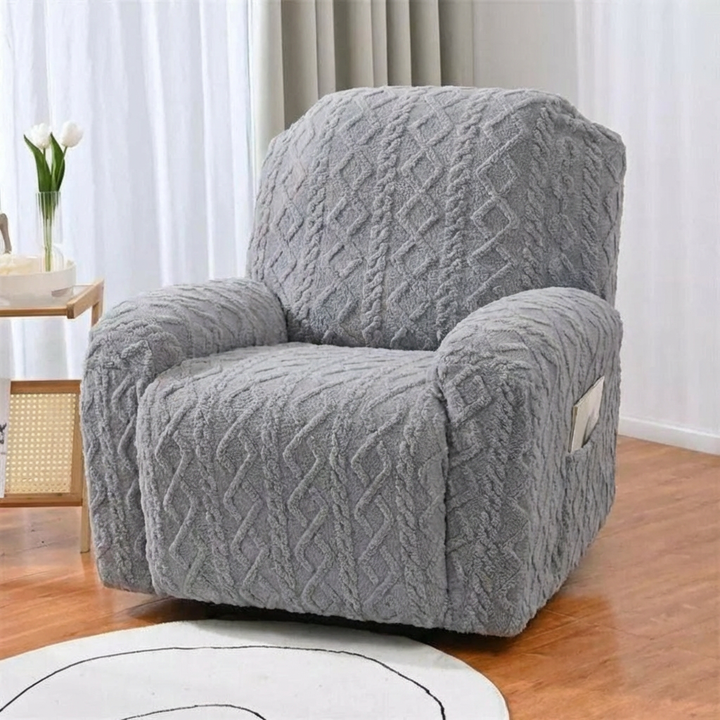 Mjukt, Icke-Glidande Vinter Plush Recliner Sofföverdrag