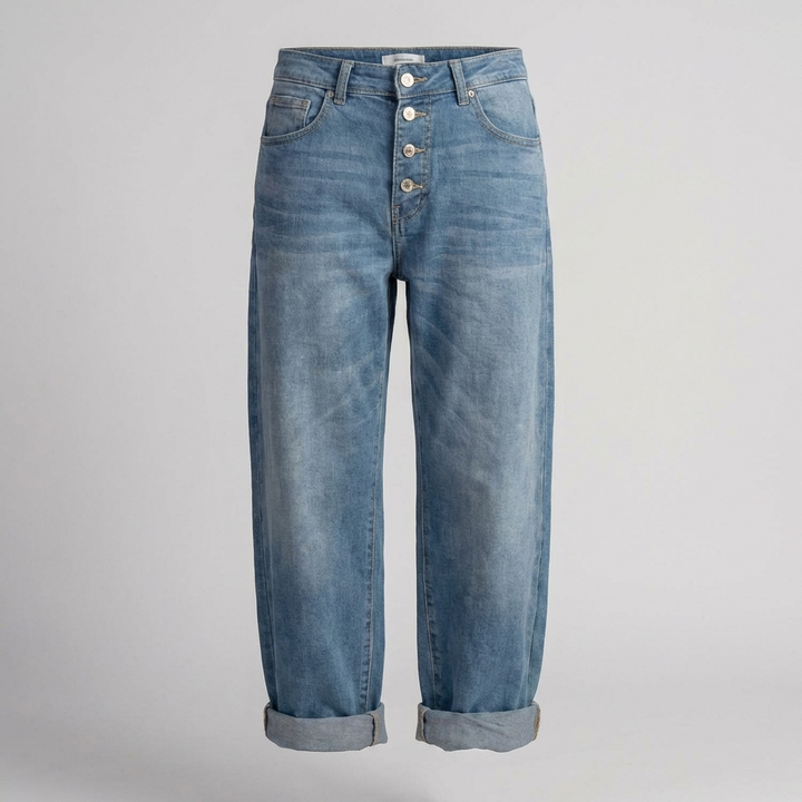 Bredbenade Kvinnors Jeans