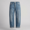 Bredbenade Kvinnors Jeans