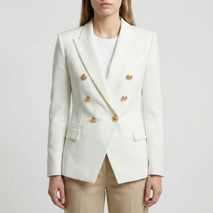 Vintage-inspirerad strukturerad damblazer