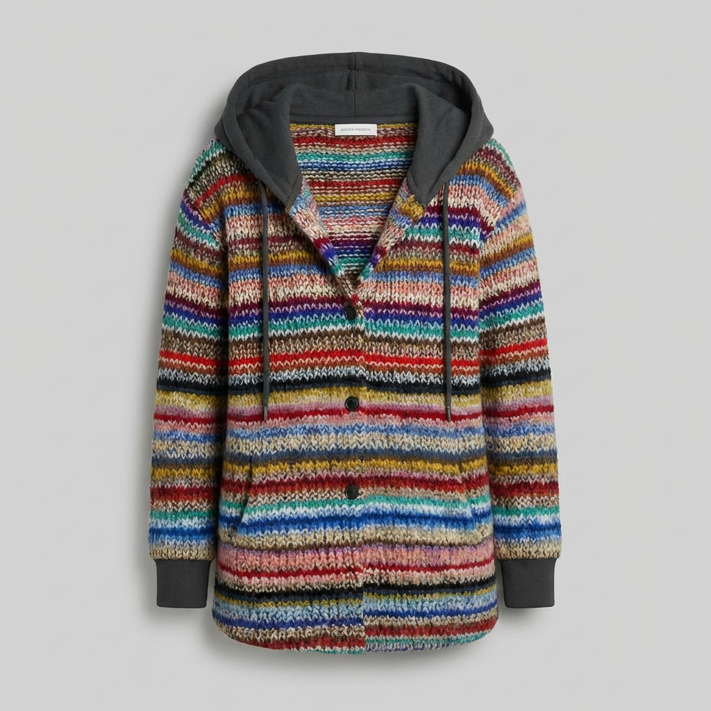 Mysig Hooded Kappa för Kvinnor