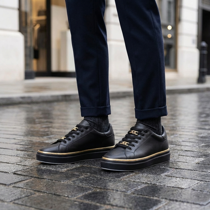 Snörning Låg-Topp Mode Sneaker för Kvinnor